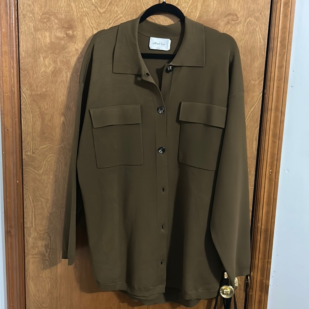 Aritzia sweater button up